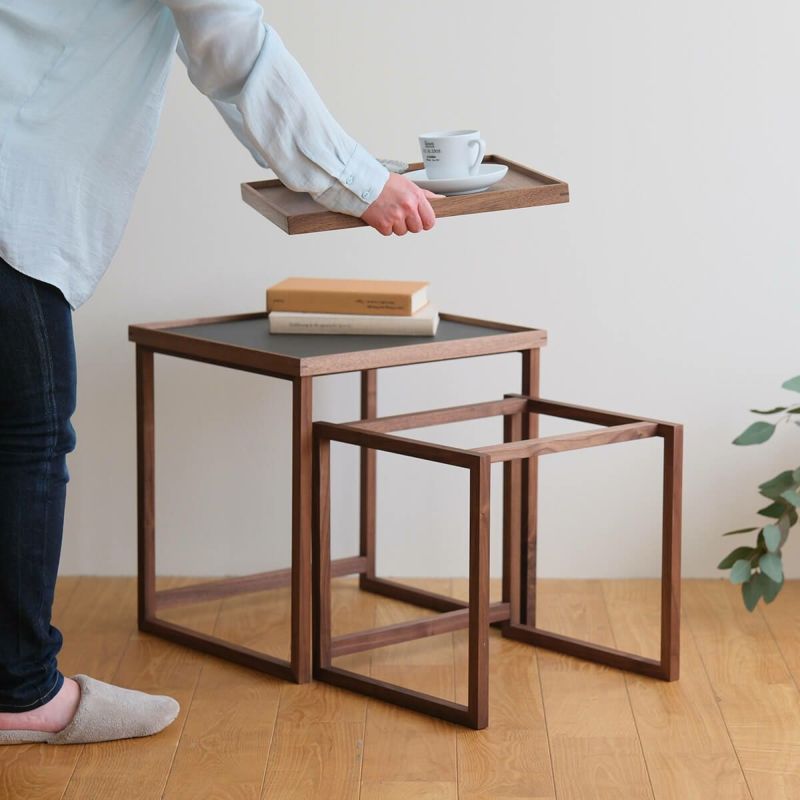 FM TRAY NEST TABLE (REMOVABLE TOP NESTING TABLE)