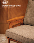 WICKER LOUNGE CHAIR