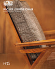 WICKER LOUNGE CHAIR