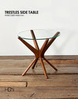 TRESTLES SIDE TABLE