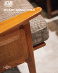 WICKER LOUNGE CHAIR