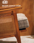 WICKER LOUNGE CHAIR