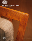 WICKER LOUNGE CHAIR