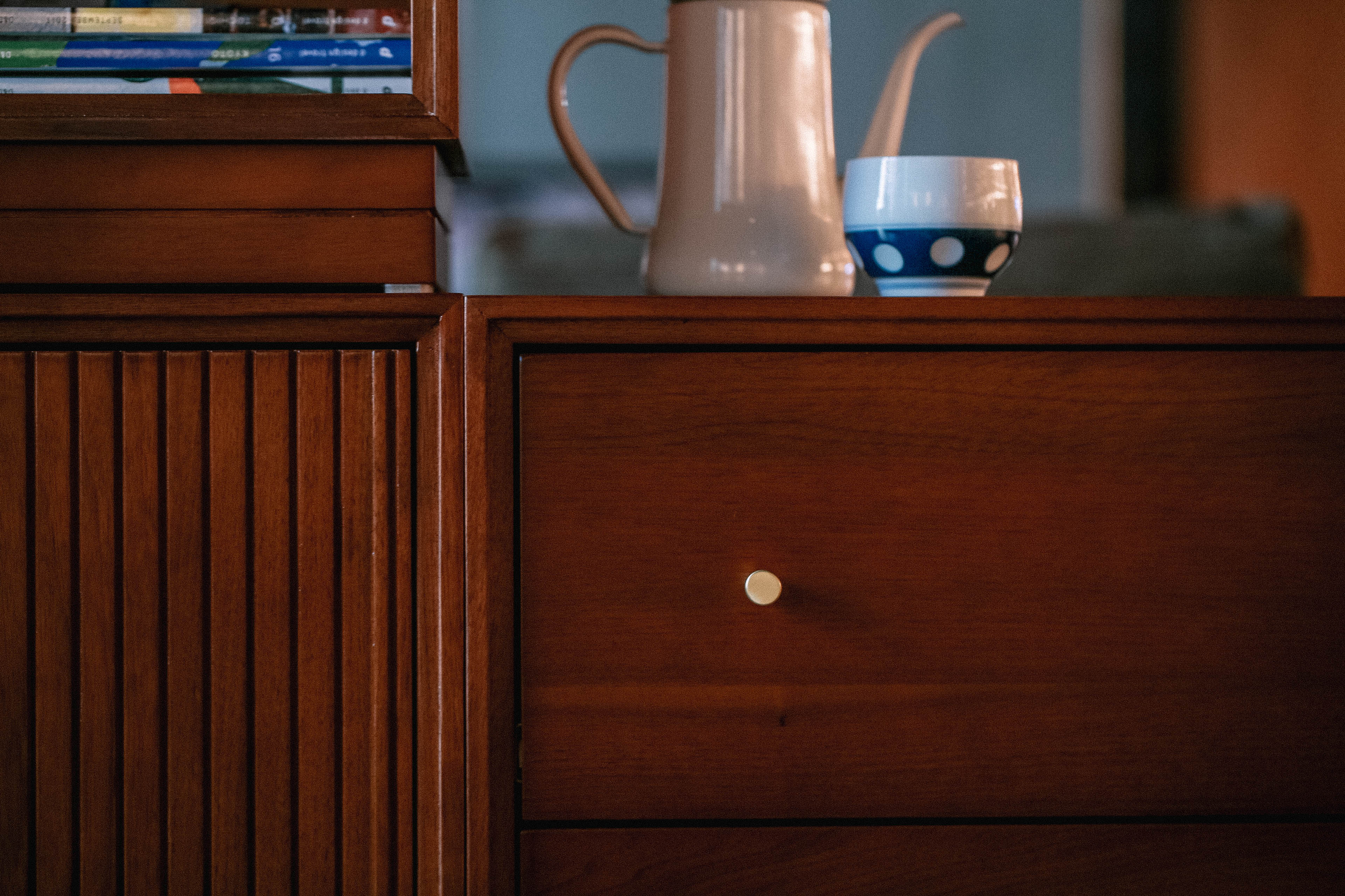 BROOKS SMALL CHEST, SERVER AND STACKING SHELF