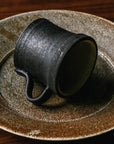 Mishim Pottery | Fractal rim plate S (sabi)