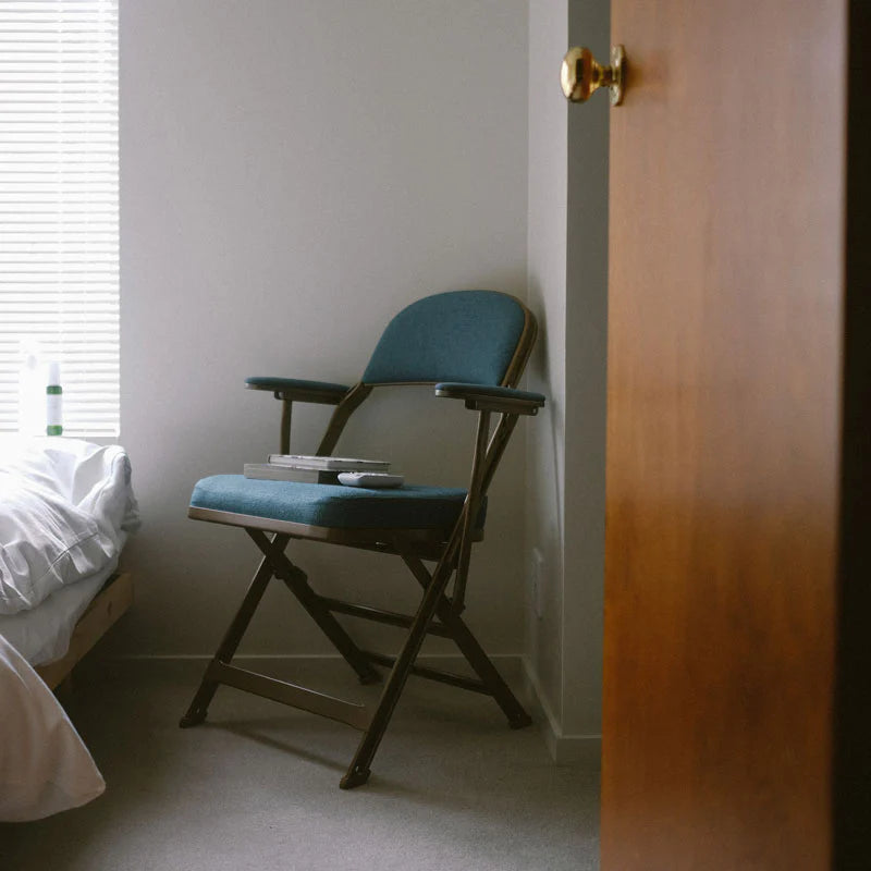 CLARIN　FOLDING CHAIR WITH ARM Teal CLARIN FULL CUSHION FOLDING CHAIR WITH ARM – unitedpacifics