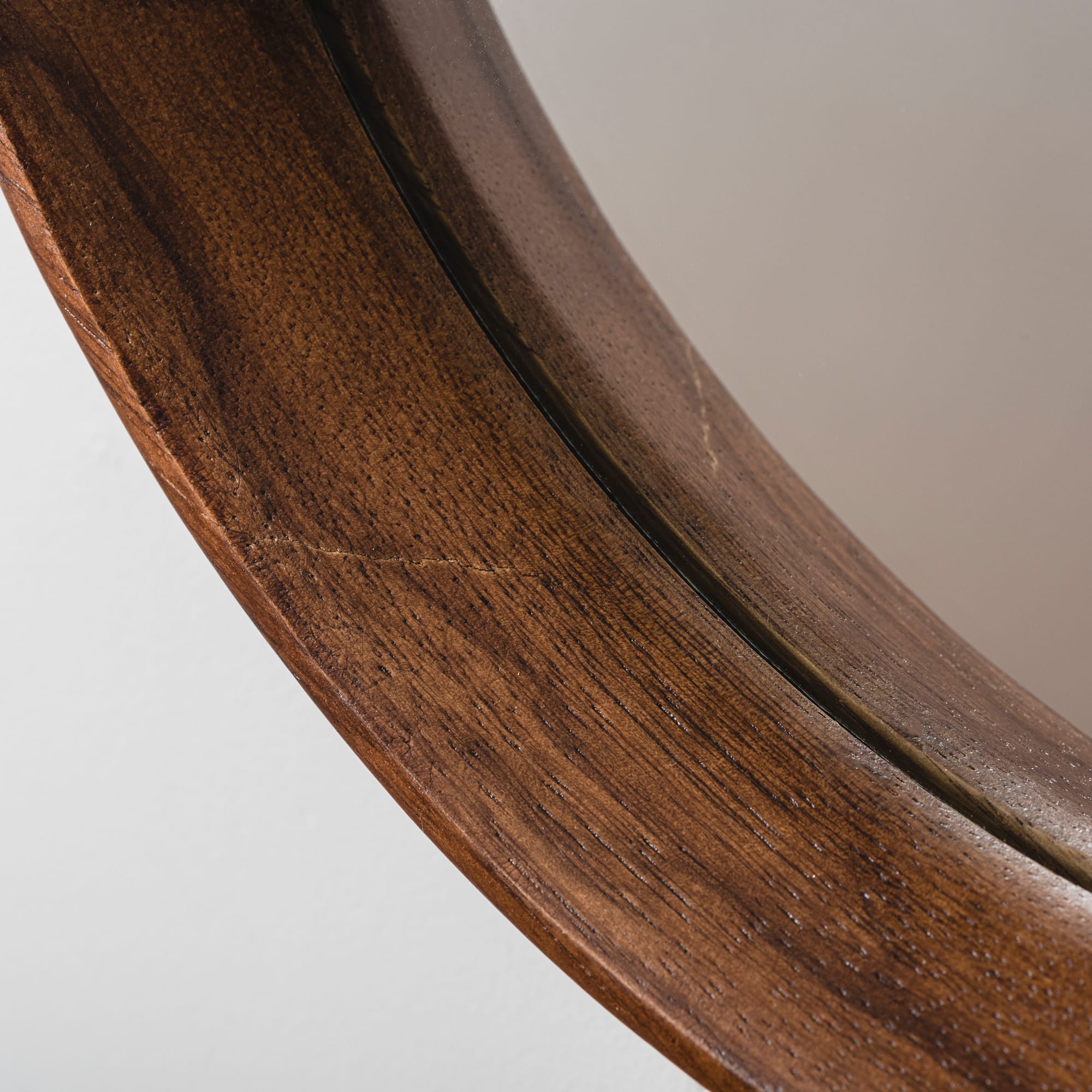 toolbox | Wooden Round Mirror