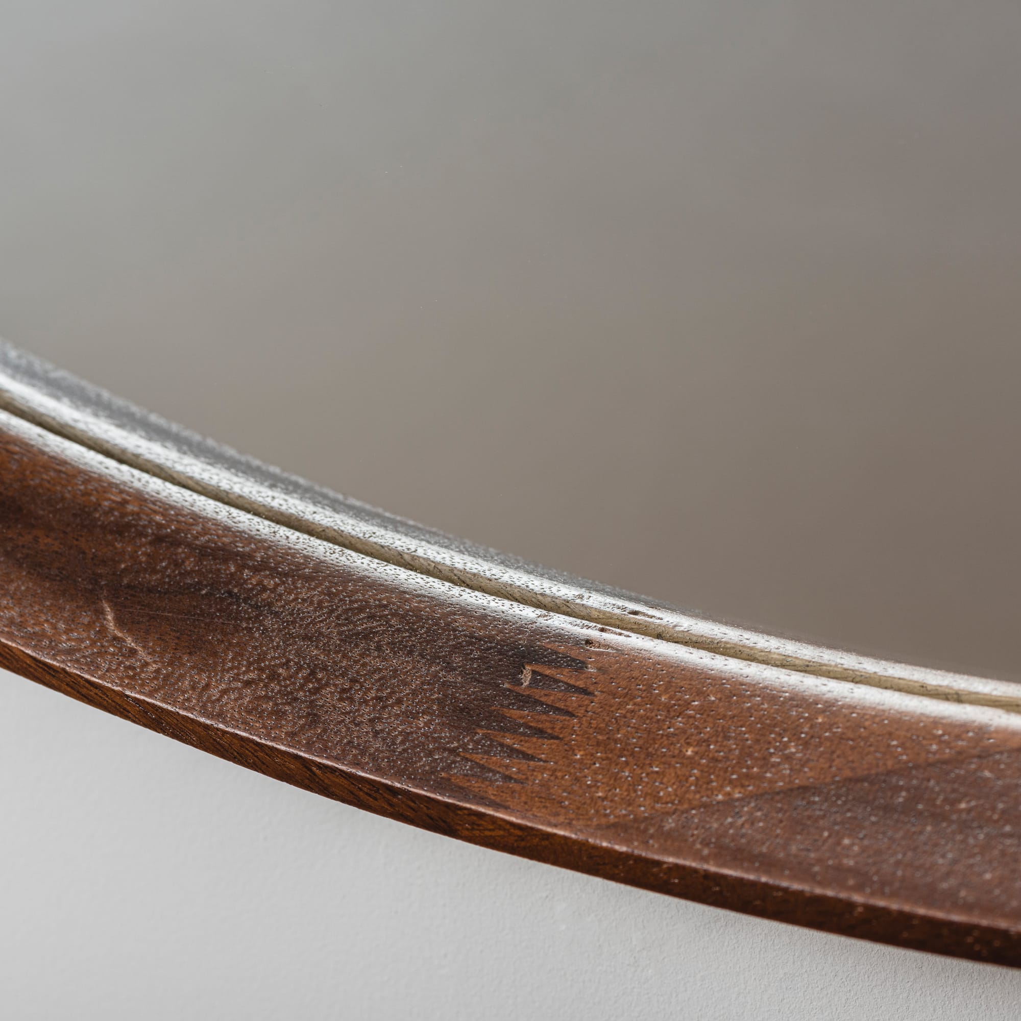 toolbox | Wooden Round Mirror