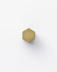 toolbox | Brass Hardware Knob - Hexagonal Column