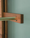 toolbox | Wooden Shelving Brass Pipe Bracket