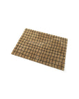 GRID RUG / CAMEL