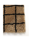 GRID RUG / CAMEL