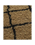 GRID RUG / CAMEL