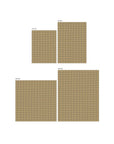 GRID RUG / CAMEL