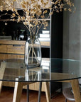 G-knot Glass Table 1200 round