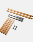 toolbox | Wooden and Iron Table Legs with Side Panels
