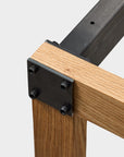 toolbox | Wooden and Iron Table Legs with Side Panels