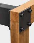 toolbox | Wooden and Iron Table Legs with Side Panels