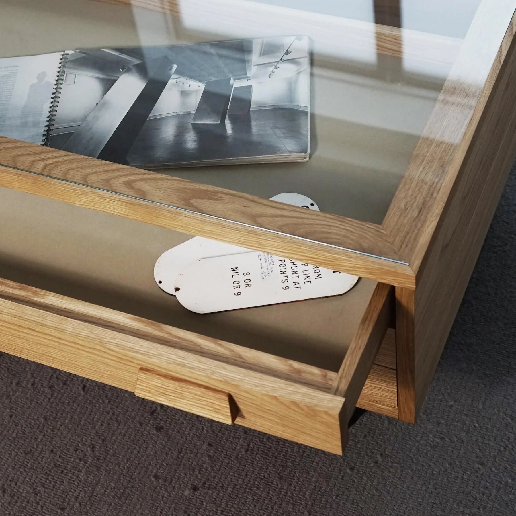 MAP COFFEE TABLE |GLASS TOP