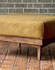 WHISKY OAK SOFA OTTOMAN