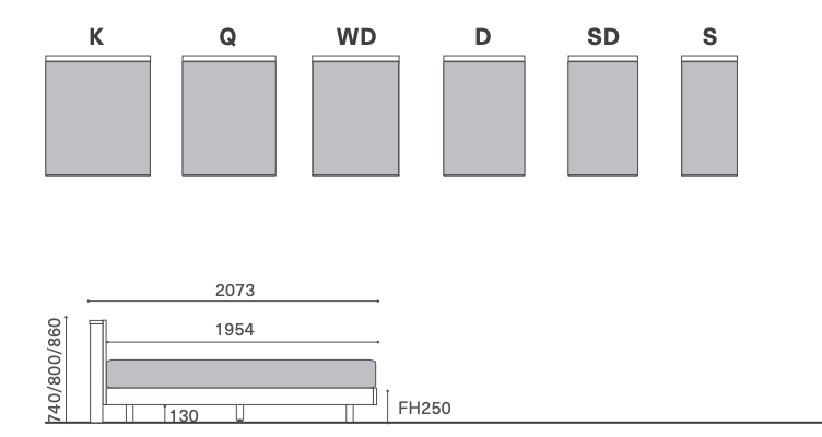 COMMON ROOTS  /PAL BED / B-TYPE /(H)860