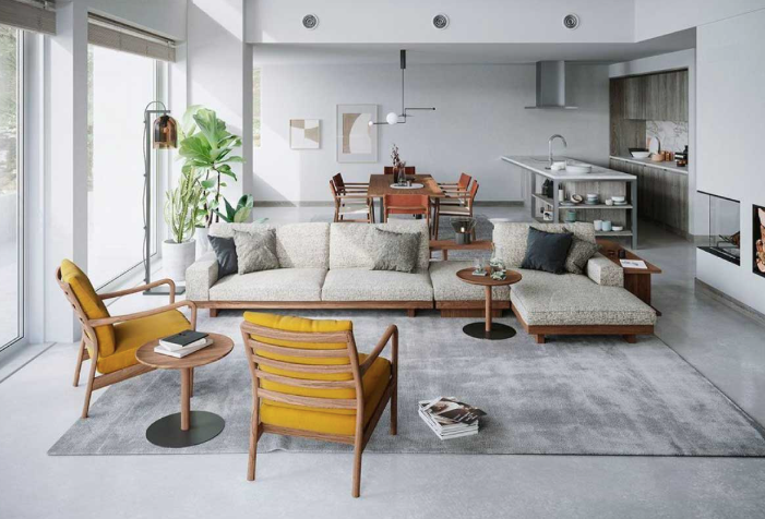 DANISH SOFA ONE ARM 158