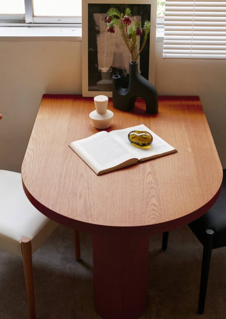 PORTO DINING TABLE SMALL - NATURAL / BROWN