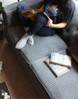 LAKEWOOD SOFA (BLUE GRAY / MUSTARD)