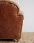 OAKS CLUB CHAIR (CRACK / SMOOTH)