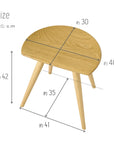 KIJIYA | Moon stool - Walnut