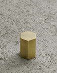 toolbox | Brass Hardware Knob - Hexagonal Column