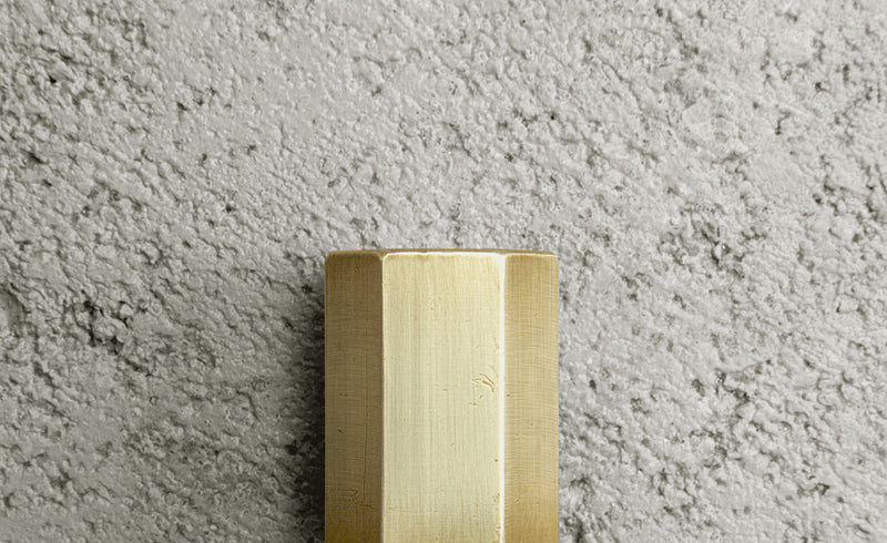 toolbox | Brass Hardware Knob - Hexagonal Column