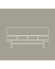 FREX WOOD SOFA W1260