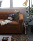 LAKEWOOD SOFA (BLUE GRAY / MUSTARD)