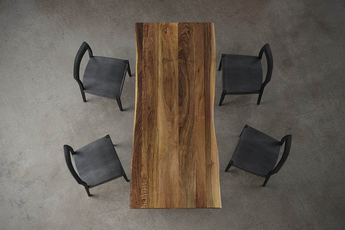 (DINING TABLE) WILDWOOD LIVE EDGE DINING TABLE (T26)