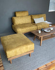 WHISKY OAK SOFA OTTOMAN