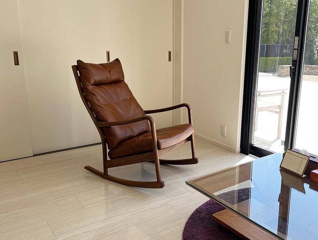 BLUEPRINT HIGH BACK ROCKING LOUNGE CHAIR