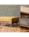 WHISKY OAK SOFA OTTOMAN