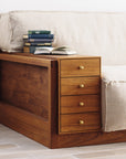 CORNICE BLOCK SOFA W/ DRAWER