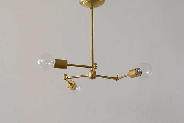 SOLID BRASS LAMP 3ARM