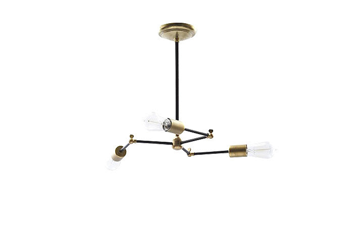SOLID BRASS LAMP 3ARM