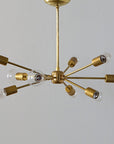 SOLID BRASS LAMP 9ARM