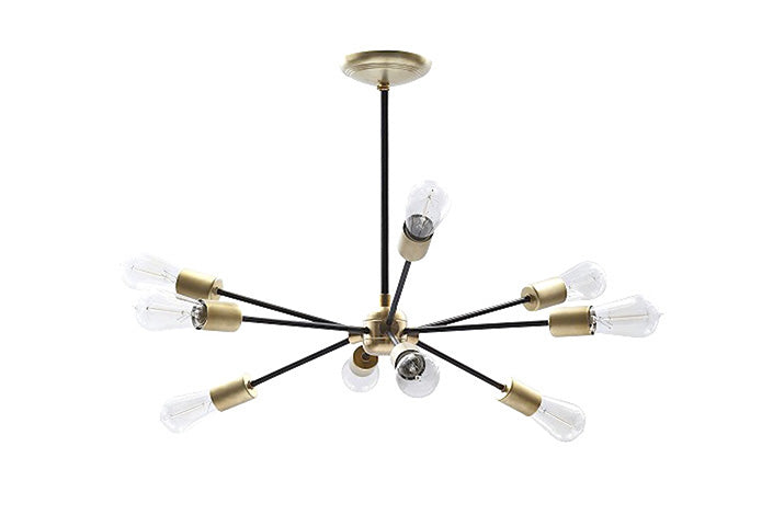 SOLID BRASS LAMP 9ARM