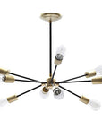 SOLID BRASS LAMP 9ARM