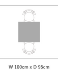 (DINING TABLE) WILDWOOD DINING TABLE T26 / W1000