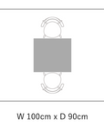 (DINING TABLE) WILDWOOD DINING TABLE T26 / W1000
