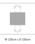 (DINING TABLE )WILDWOOD DINING TABLE T26 / W1200