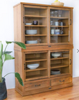 ELVERSON GLASS CABINET SET