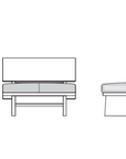 FREX WOOD CHAISE LONGUE 084