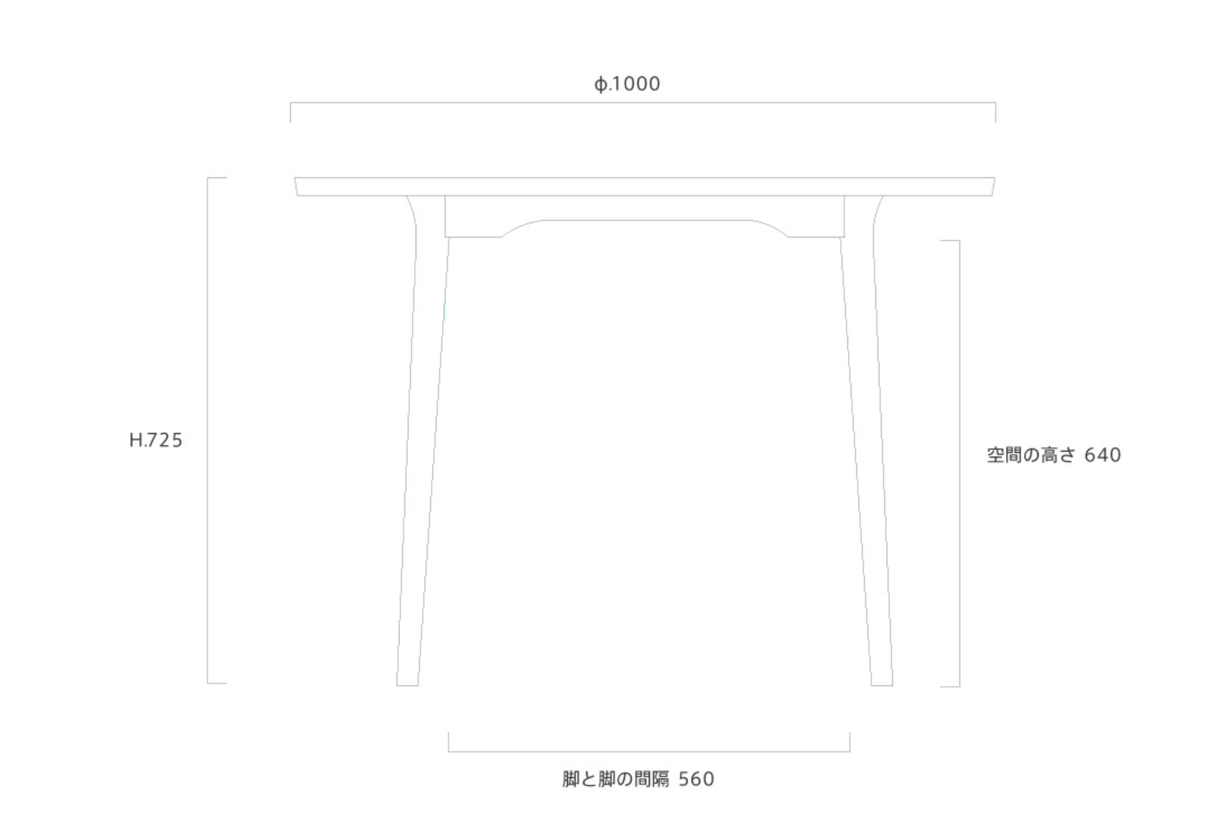REF LINE DINING TABLE ( RECTANGLE/ ROUND )